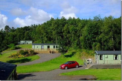 Lake District Caravan Park scene